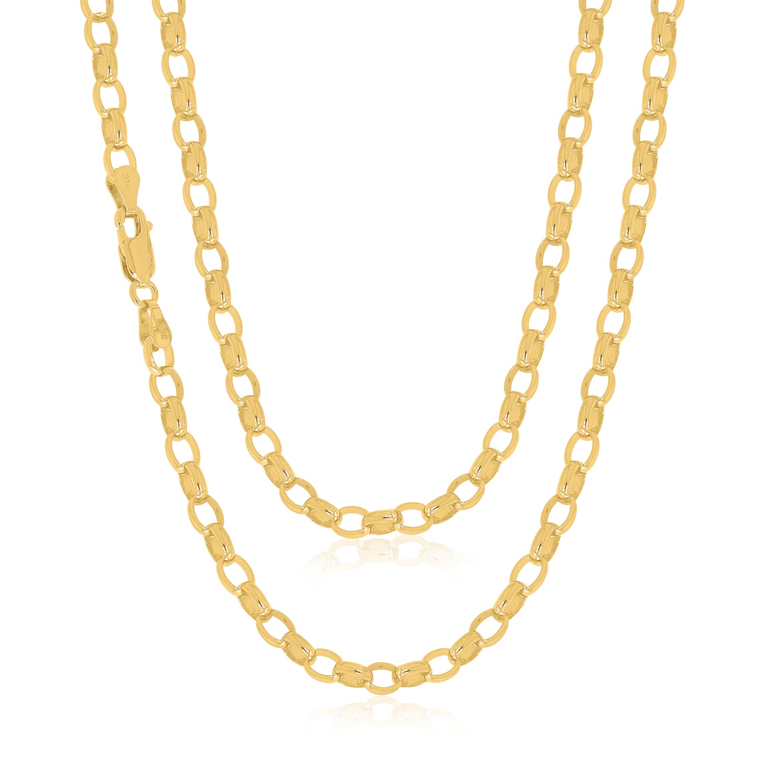 9ct Yellow Gold Heavy Belcher Chain | Ace Jewellery